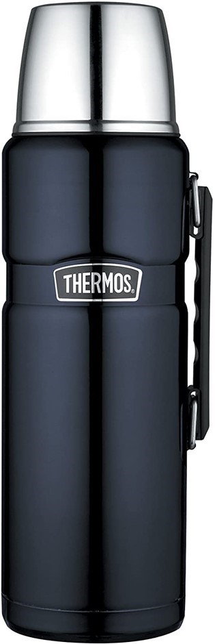 THERMOS Stainless King Vacuum Insulated Flask, 2L, Colour: Midnight Blue.