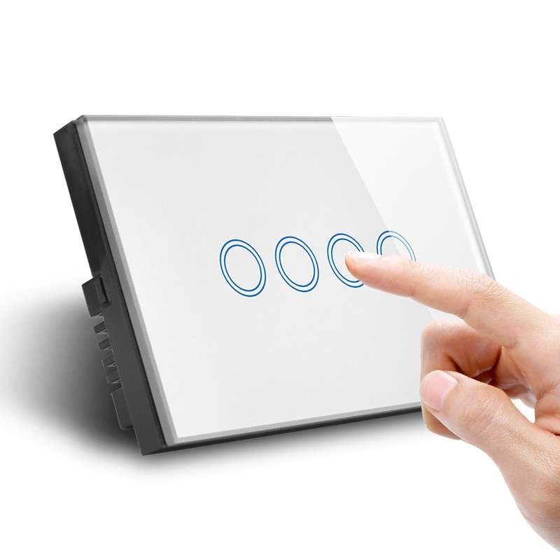 4 Gang Touch Light Switch Model CAMG-CF04W