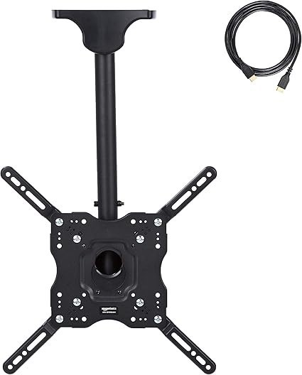 AMAZON BASICS Ceiling TV Mount for 24-65 inch TVs up to 100 lbs, max VISA 4