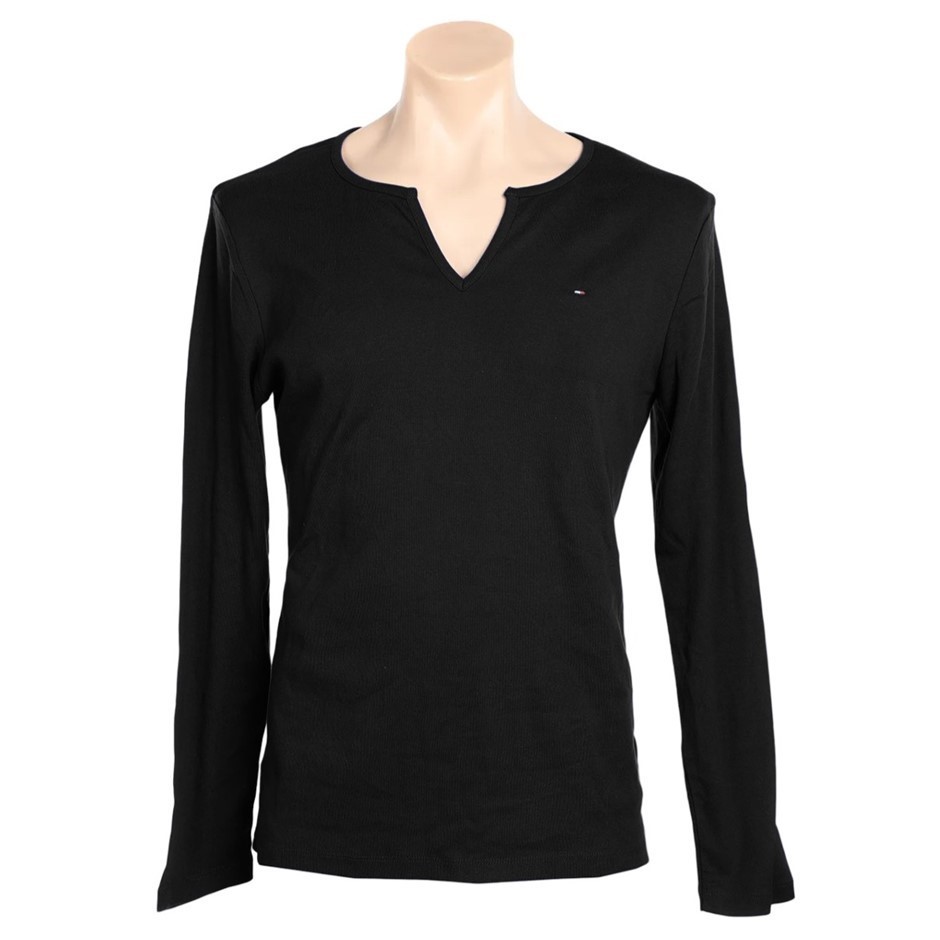 TOMMY HILFIGER Women's Lic Cos Jas Spl Tee, Size L, 100% Cotton, Deep Black