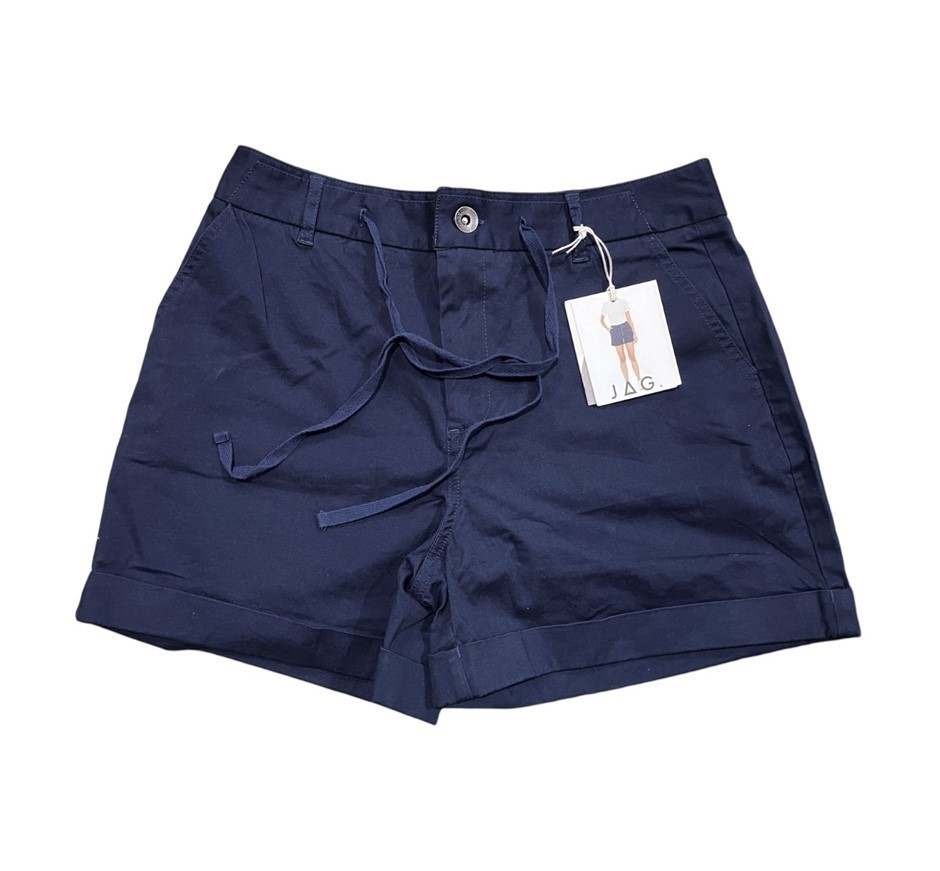 2 x JAG Women's Cuffed Shorts, Size 14, 97% Cotton, Navy, AG20003CO. Buyer