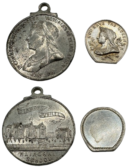 Queen Victoria, Diamond Jubilee, 1897, 'God Save the Queen', struck in silver (18x16mm)