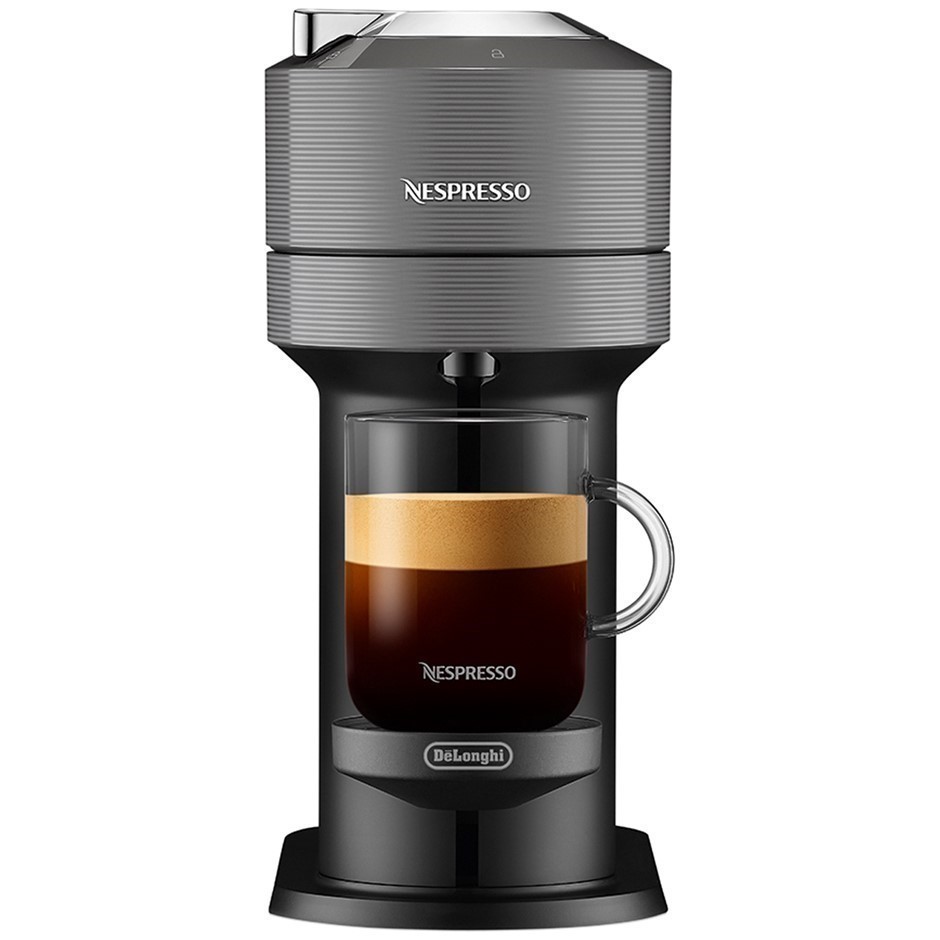 NESPRESSO Vertuo Next Solo Capsule Coffee Machine, Grey. NB: Has been used.
