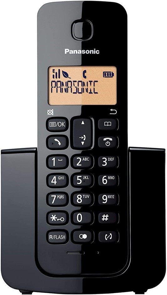 PANASONIC Digital Cordless Phone with Single Handset Black, KX-TGB110ALB. N