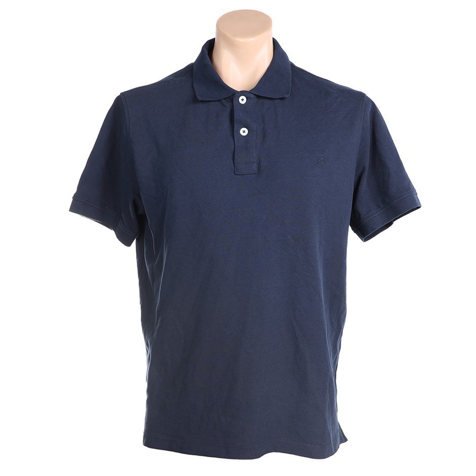 SPORTSCRAFT Men's Polo, Size S, 100% Cotton, Dark Navy, AG207143CO. Buyers
