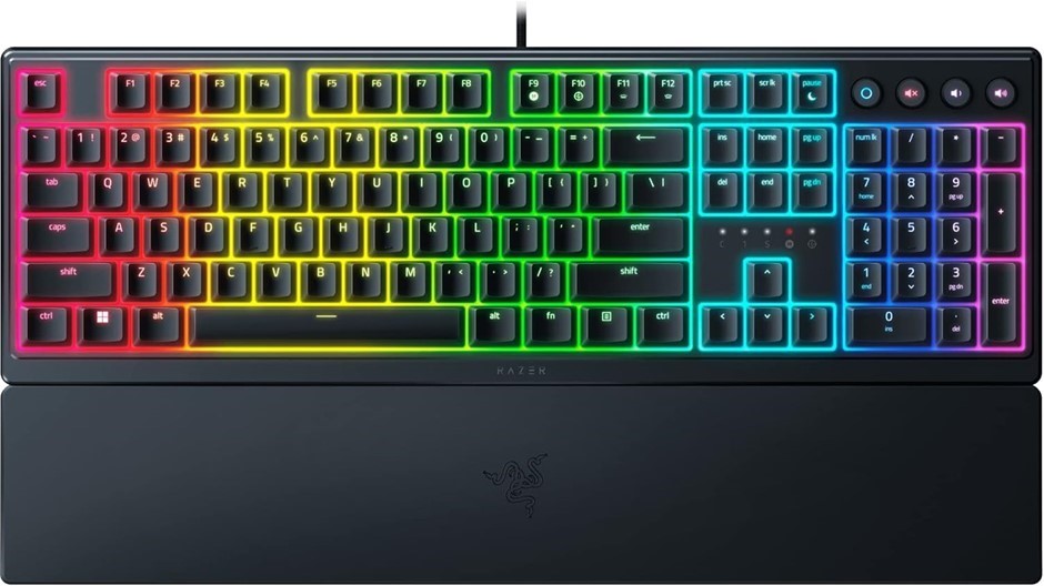 RAZER Ornata V3 - Low Profile Ergonomic Gaming Keyboard (US Layout) - Black