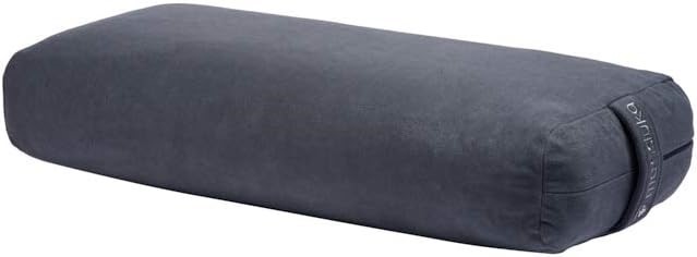 MANDUKA Enlight Rectangular Yoga Bolster, Grey.