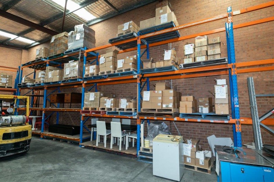 No Reserve Fastening Parts, Pallet Racking & More! 