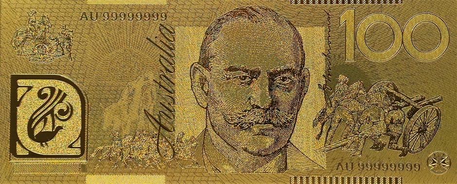 No Reserve Australian Gold Leaf Banknotes