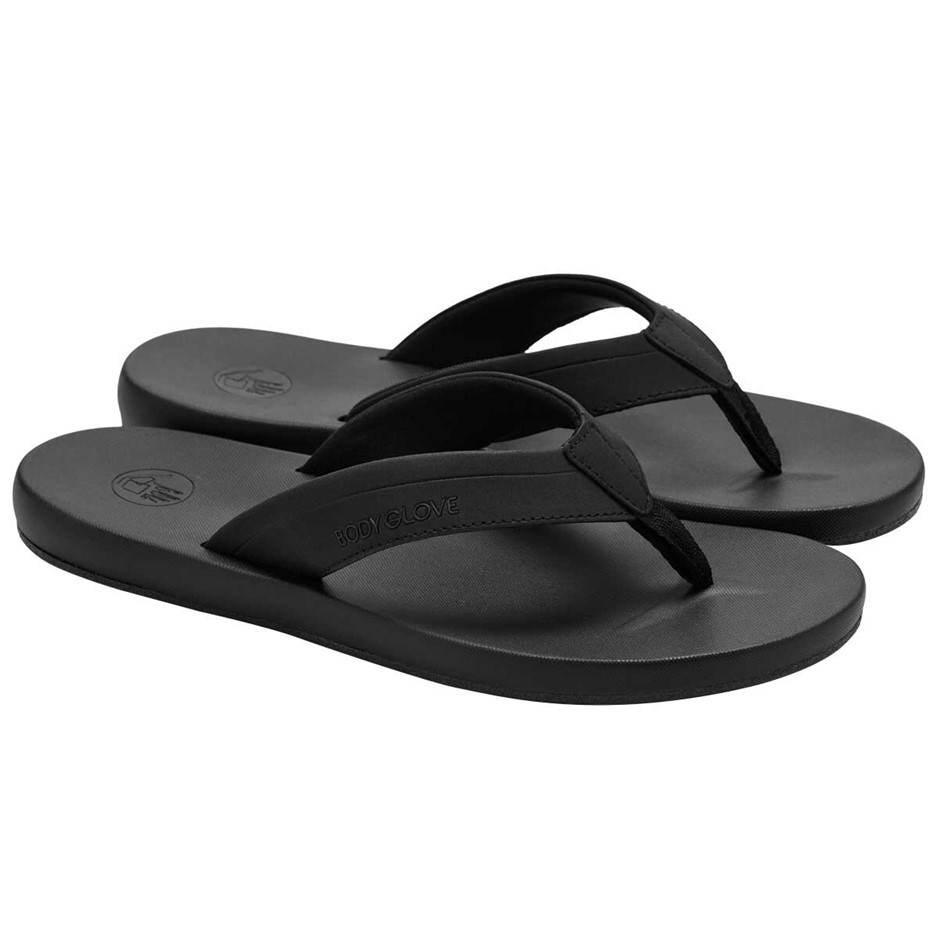 BODY GLOVE Women's Comfort Flip Flops, Size US7, Black. Buyers Note - Disc