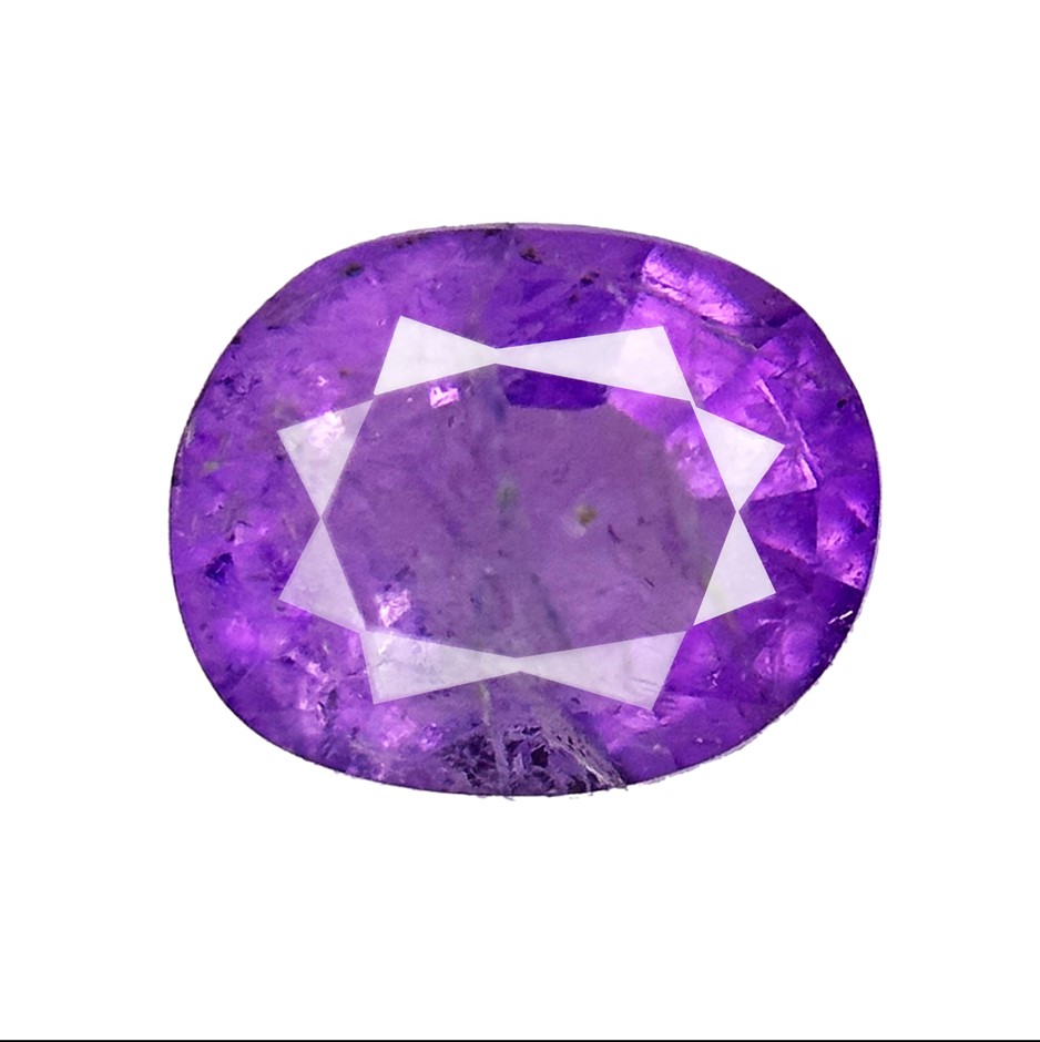 0.42 Cts AIG Certified Rare Natural Sodalite Hackmanite