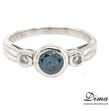 9ct White Gold, 0.99ct Diamond Ring