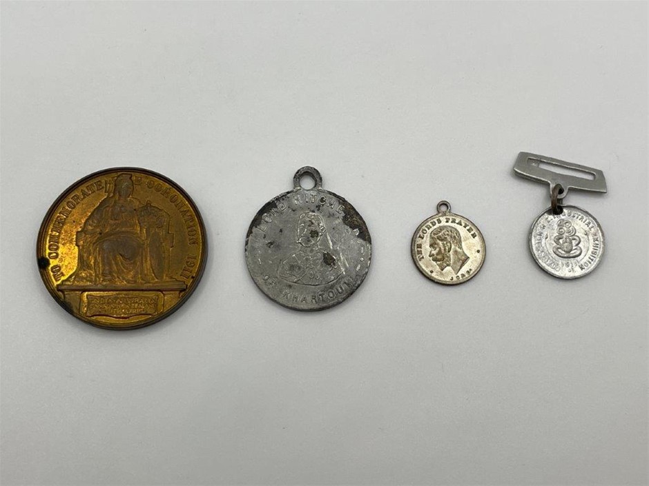 4 x Asstd. Medals inc. Coronation of George V and Queen Mary, 1911 & etc.