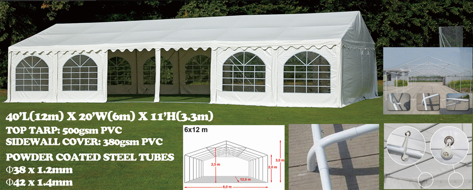 2025 20ftx40ft Marquee/Party Tent - Adelaide (Unused)