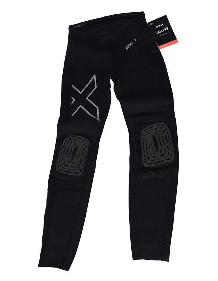 2XU Men's High Performance Power Neoprene Pants, Size S, Black/Reflective.