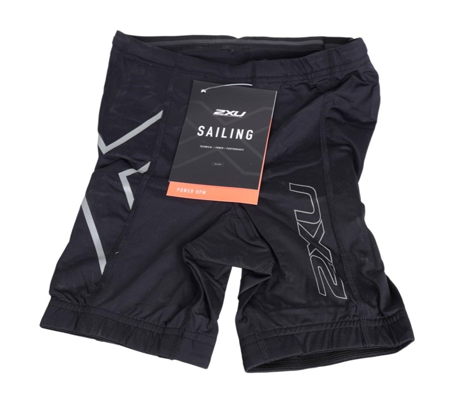 2XU Youth Girls High Performance Power Short, Size M, Black/Reflective.  Bu
