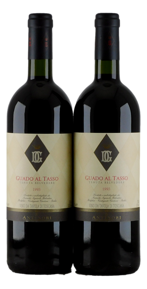Marchesi Antinori Guado al Tasso Bolgheri DOC 1993 (2x 750mL), 5* Prov.