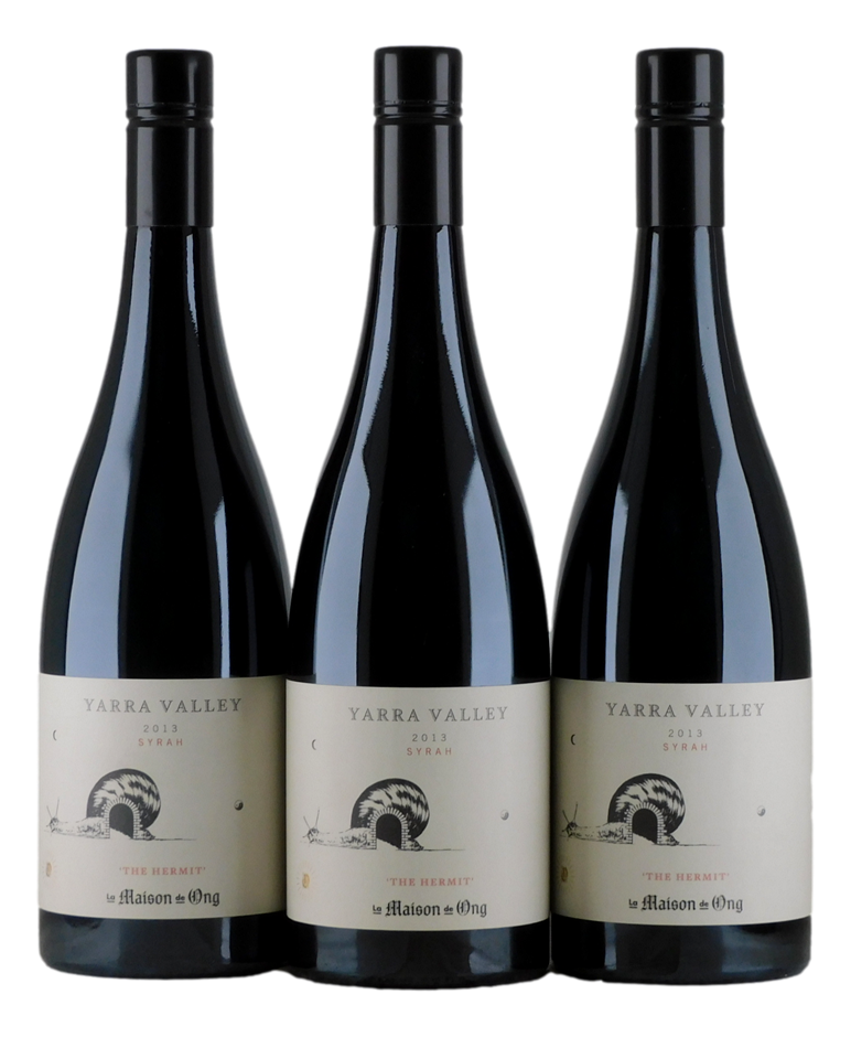 Le Maison De Ong The Hermit Syrah 2013 (3x 750mL), Yarra Valley. 5* Prov.
