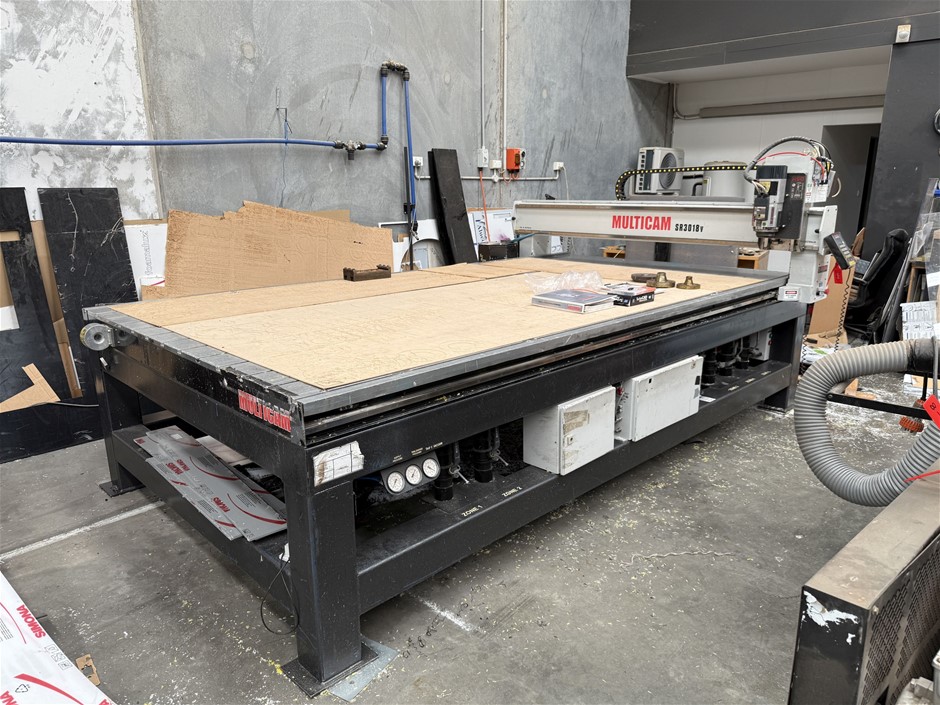 2004 MULTICAM CNC Router, Forklifts, Racking - VIC Pickup