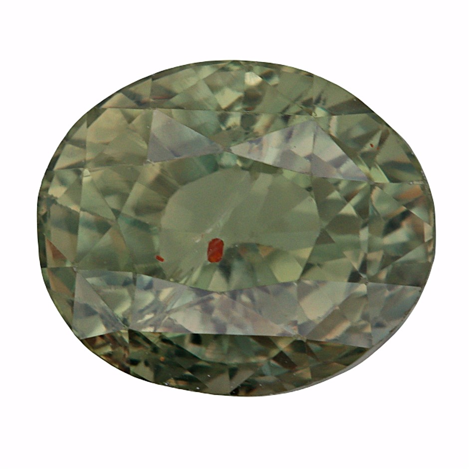1.28 Carats Green Sapphire