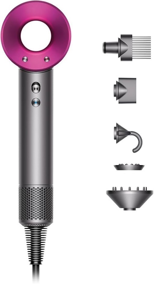 DYSON Supersonic™ Hair Dryer (Iron/Fuchsia).