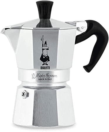 BIALETTI Moka Express Coffee Maker, 2 Cup, Aluminum, Country of Origin: Ita