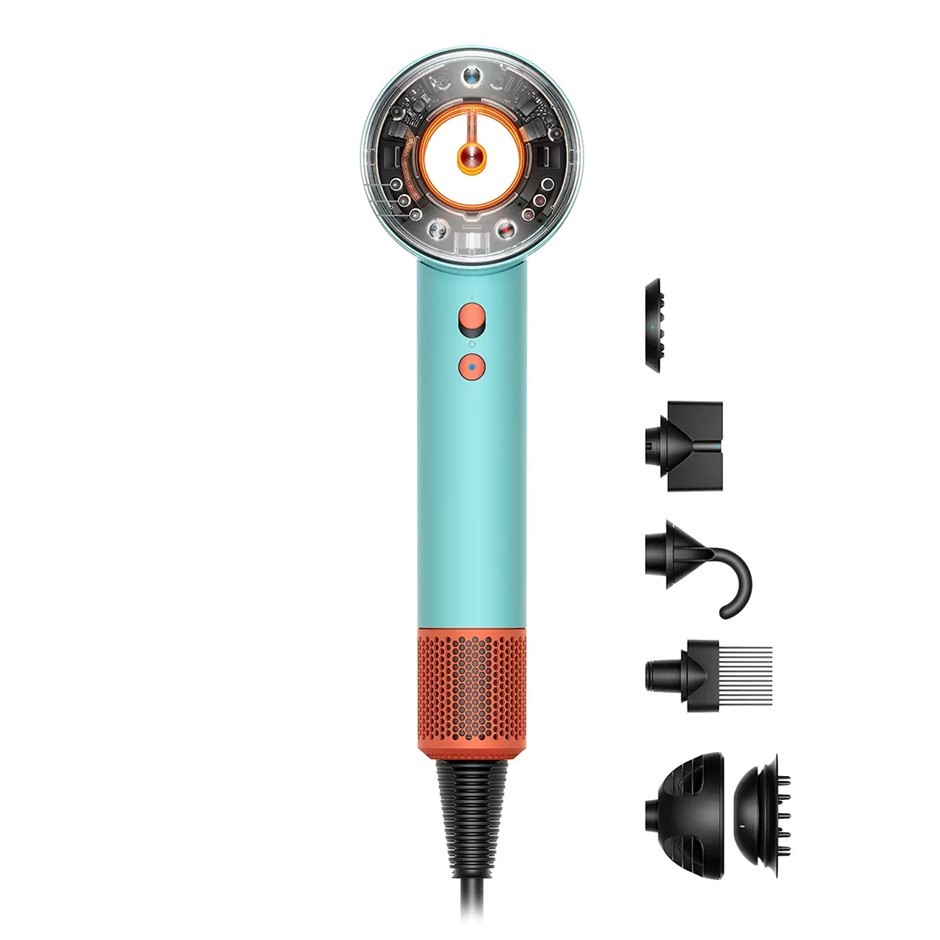 DYSON Supersonic Nural Hair Dryer Ceramic, Patina/Topaz, Model 515190-01.