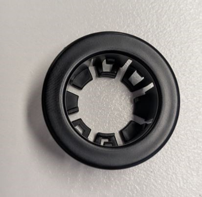 Lot of 100 Black 20mm Overflow Ring