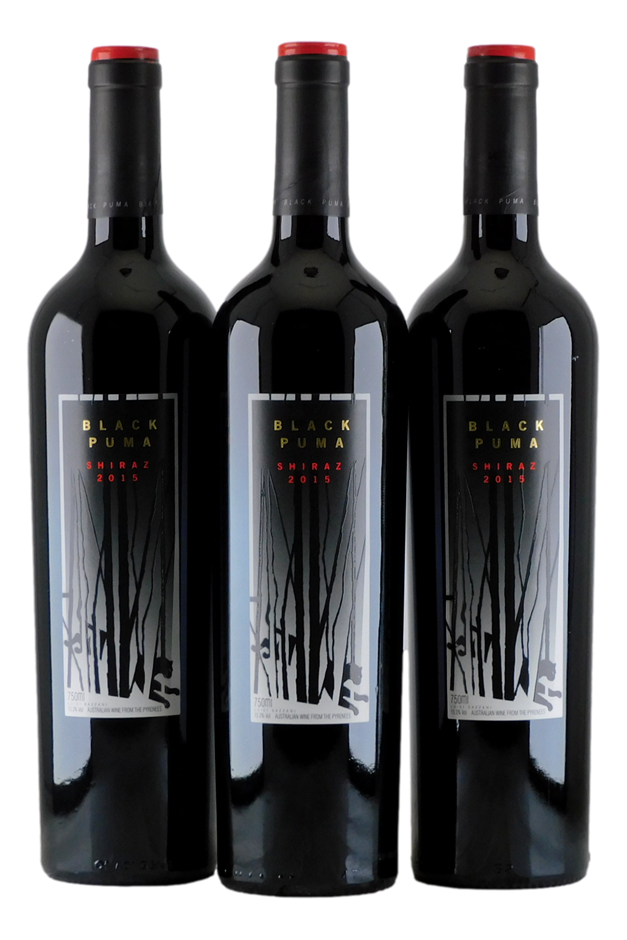 Warrenmang Black Puma Shiraz 2015 (3x 750mL), Pyrenees. 5* Prov.