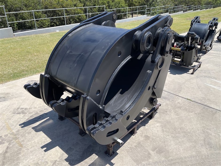 Dual Ram Hydraulic Grapple Attachment to suit 28-36T Excavators (Unused)