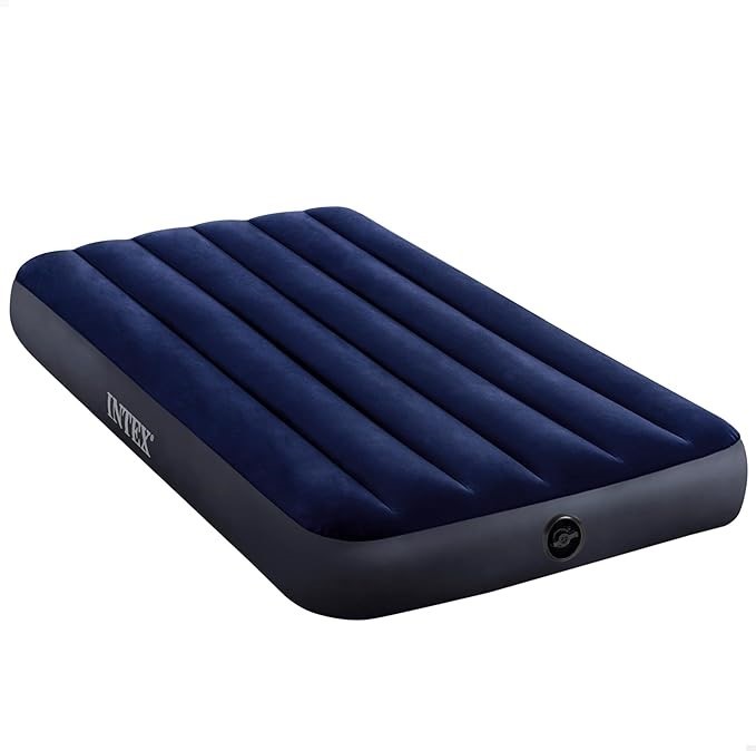 INTEX 64757 Dura-Beam Standard Downy Air Mattress: Fiber-Tech – Single Size