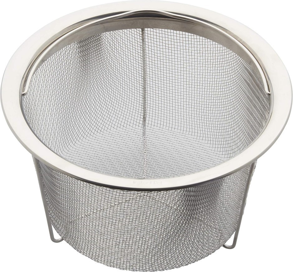 INSTANT POT Official Large Mesh Steamer Basket, Stainless Steel, Round.