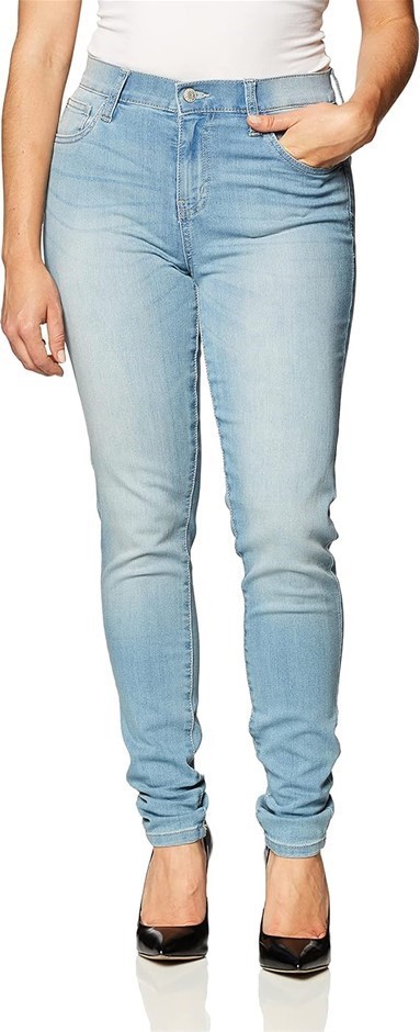 CELEBRITY PINK JEANS Women's Infinite Stretch Mid Rise Skinny Jeans, Outsid