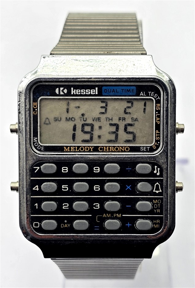 No Reserve Vintage Kessels Dual Melody Calculator Watch - 