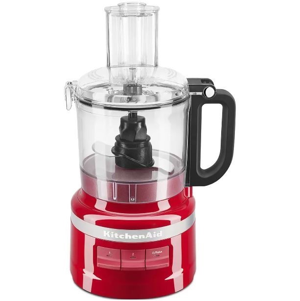 KITCHENAID 7 Cup Food Processor, Empire Red, Model 5KFP0719AER. NB: Minor u