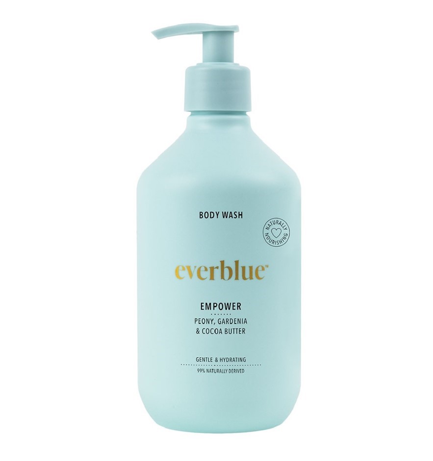 2 x EVERBLUE Body Wash, Empower Peony Gardenia & Cocoa Butter, 800ml. NB: D