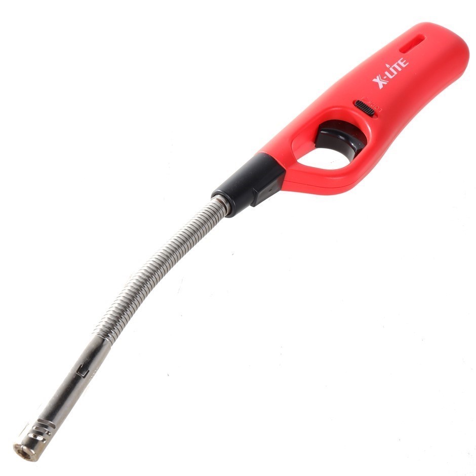 5 x XLITE Refillable Flexi Gas Lighters, Red/Black.