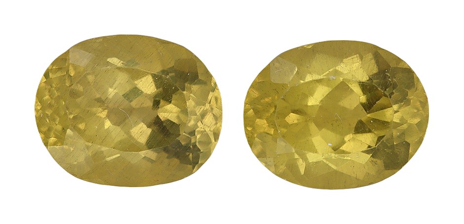 Natural Yellow Apatite Gemstones Collection