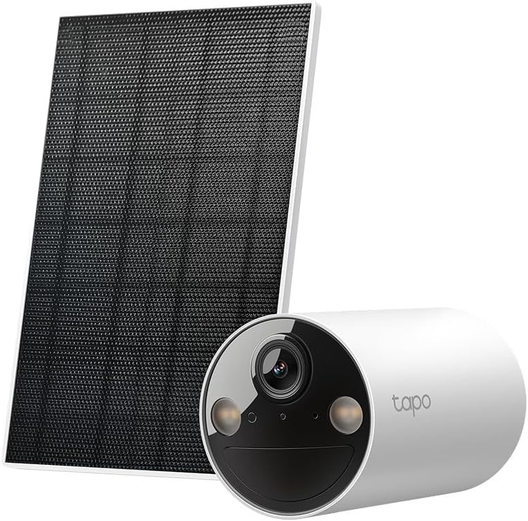 TP-LINK Tapo Smart Home Solar-Powered Security Camera Kit, Wireless, 2K 3MP
