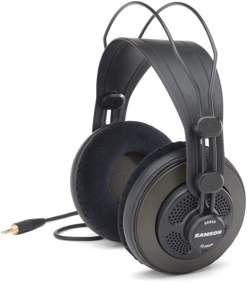 SAMSON Studio Headphones, Wired, Black, Model: SR850.  Buyers Note - Discou