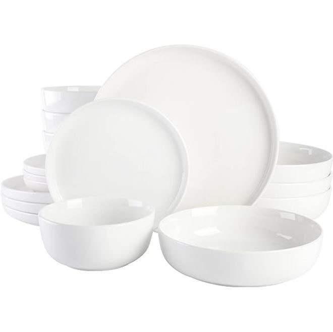 MIKASA 20pc Samantha Bone China Porcelain Plate & Bowl Set. N.B: Damaged pa