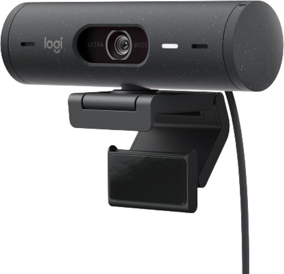 LOGITECH Brio 500 Full HD Webcam with Auto Light Correction, Auto-Framing,