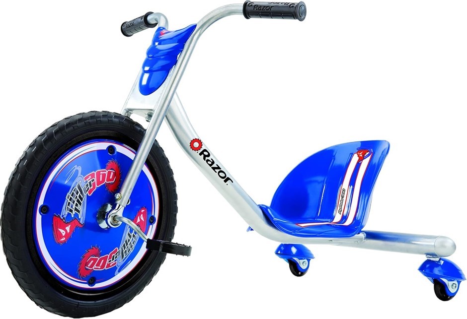 RAZOR RipRider 360 Drifting Trike, Blue. NB: Used, Not in Original Box & Mi