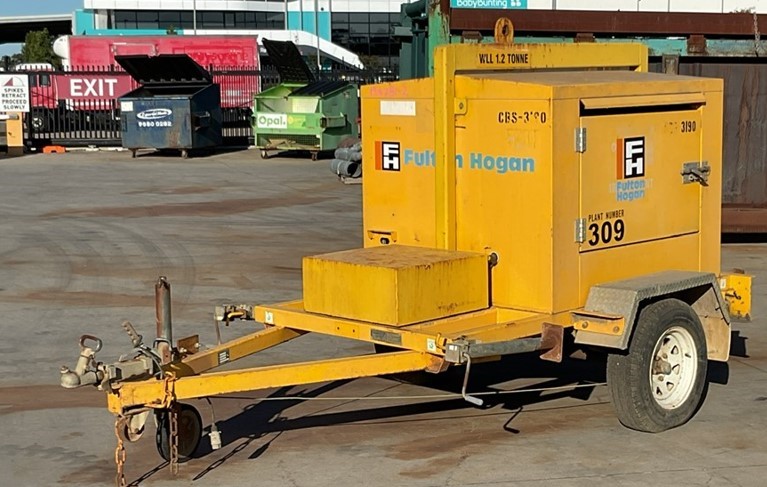 Wacker Plate Compactor & Trailer Mounted Generator