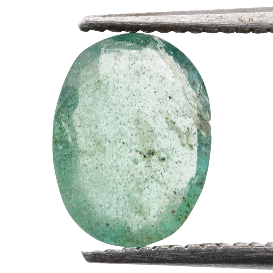 1.11ct Radiant Natural Emerald - Oval Cut