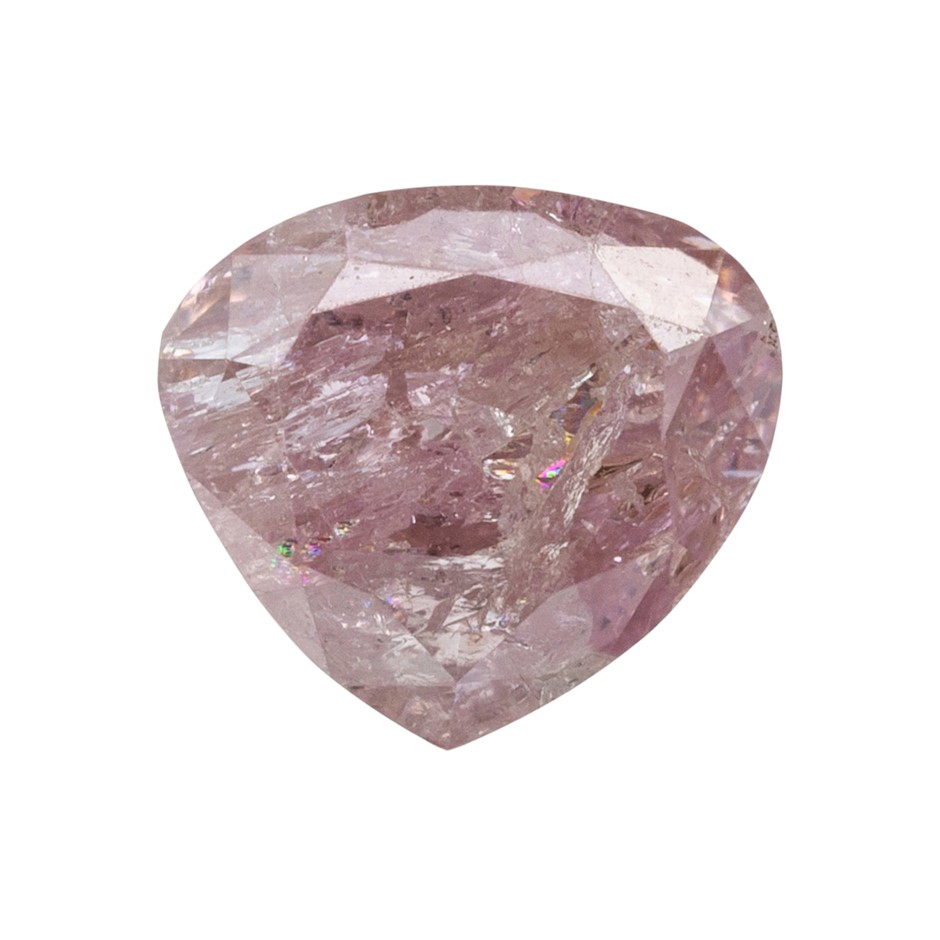 0.54ct Loose Genuine Natural Pink Diamond - Modified Heart Cut