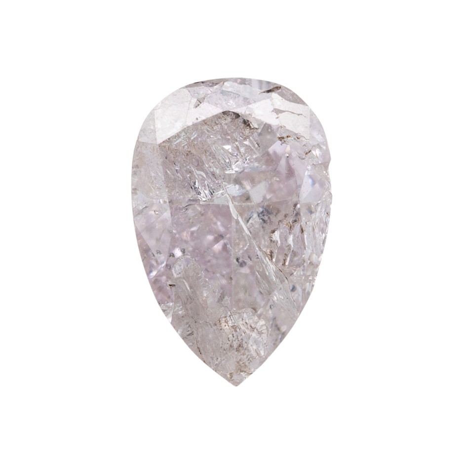0.54ct Loose Genuine Natural Pink Diamond - Pear Cut