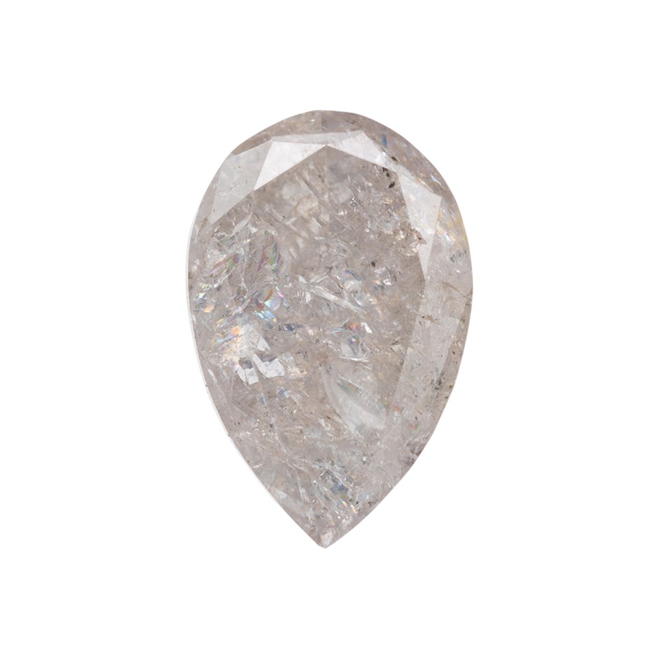 0.59ct Loose Genuine Natural Pink Diamond - Pear Cut