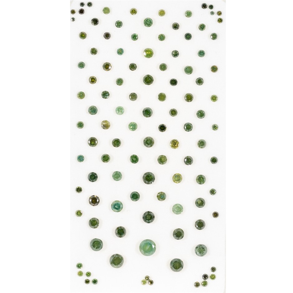 5.00ct TSW Natural Green Diamond Collection - Round Brilliant Cut