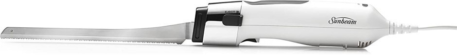 SUNBEAM EK6000 Carveasy Twin Blade Electric Knife, Colour: White.